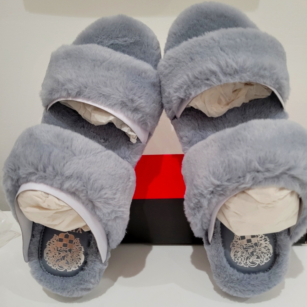 Vince Camuto fuzzy slippers
